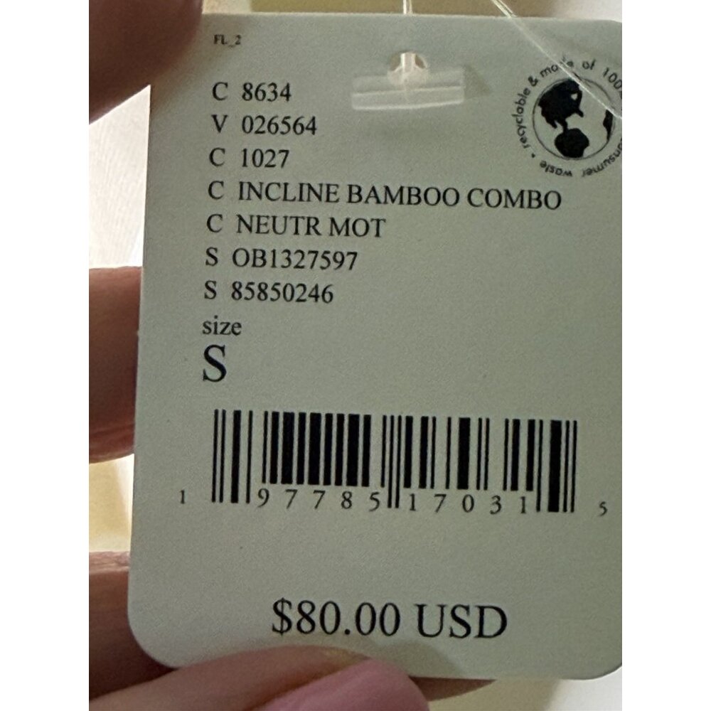 Free People Movement Hot Shot One piece Jumpsuit Incline Bamboo-Size S NEW W/TAG - Picture 6 of 6